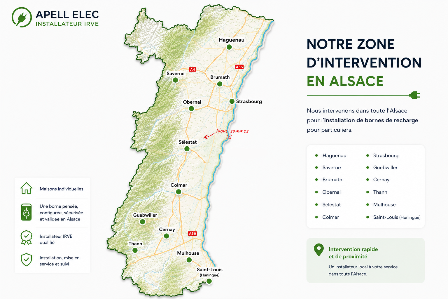 Zone d'intervention Apell Elec